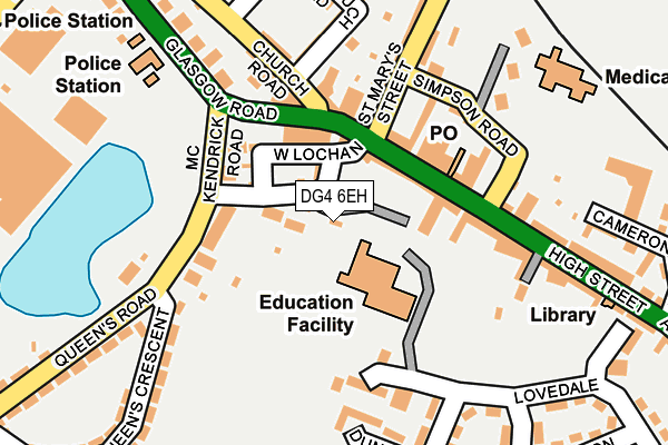 DG4 6EH map - OS OpenMap – Local (Ordnance Survey)