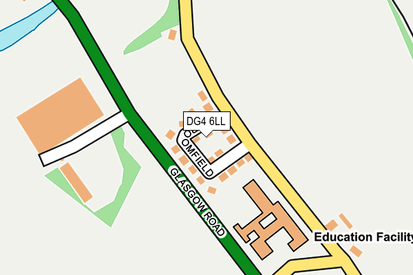 DG4 6LL map - OS OpenMap – Local (Ordnance Survey)