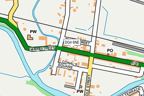 DG4 6NE map - OS OpenMap – Local (Ordnance Survey)