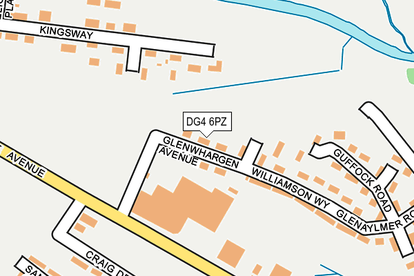 DG4 6PZ map - OS OpenMap – Local (Ordnance Survey)