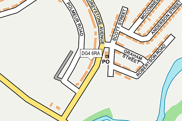 DG4 6RA map - OS OpenMap – Local (Ordnance Survey)