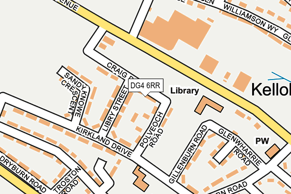 DG4 6RR map - OS OpenMap – Local (Ordnance Survey)