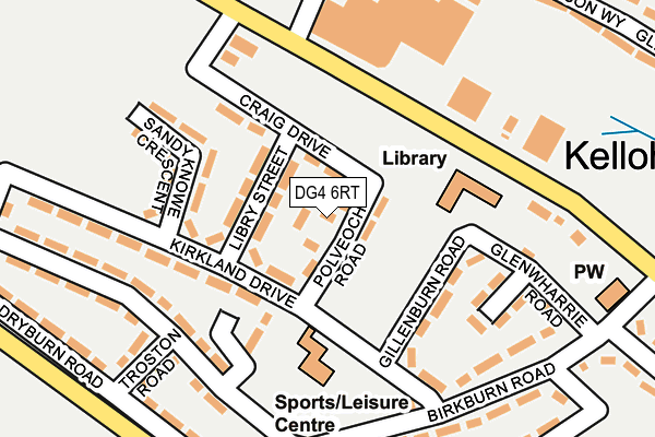 DG4 6RT map - OS OpenMap – Local (Ordnance Survey)
