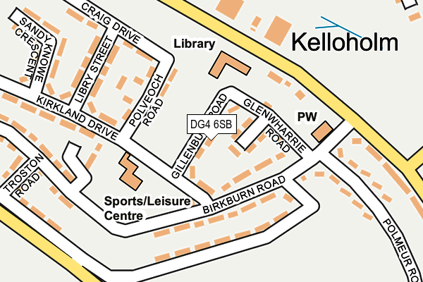 DG4 6SB map - OS OpenMap – Local (Ordnance Survey)