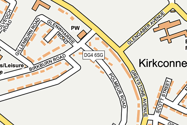 DG4 6SG map - OS OpenMap – Local (Ordnance Survey)