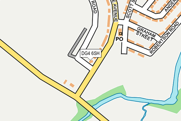 DG4 6SH map - OS OpenMap – Local (Ordnance Survey)