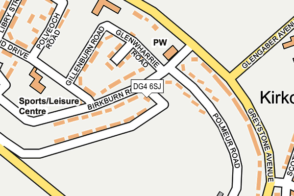 DG4 6SJ map - OS OpenMap – Local (Ordnance Survey)