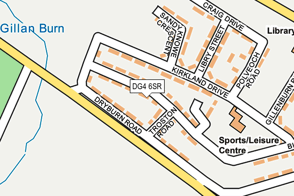 DG4 6SR map - OS OpenMap – Local (Ordnance Survey)