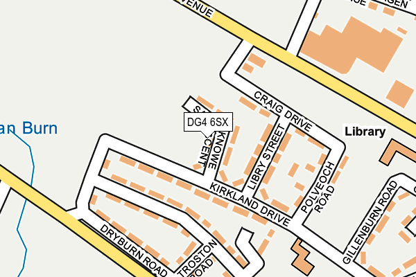 DG4 6SX map - OS OpenMap – Local (Ordnance Survey)