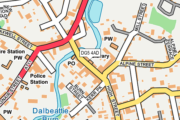 DG5 4AD map - OS OpenMap – Local (Ordnance Survey)