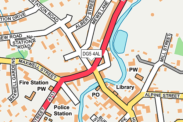 DG5 4AL map - OS OpenMap – Local (Ordnance Survey)