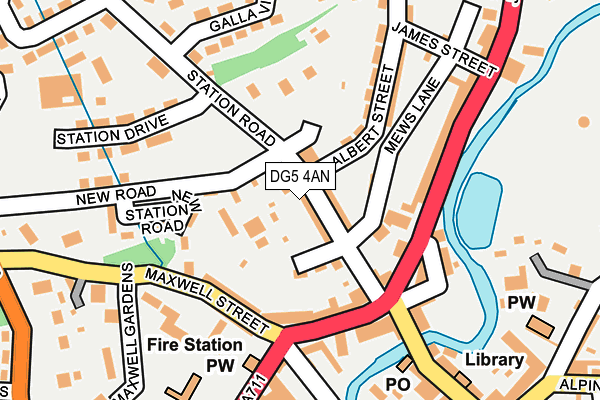 DG5 4AN map - OS OpenMap – Local (Ordnance Survey)