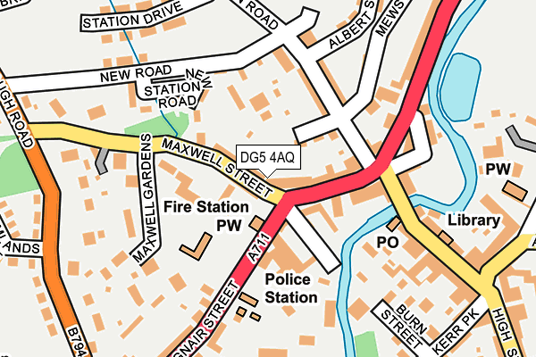 DG5 4AQ map - OS OpenMap – Local (Ordnance Survey)