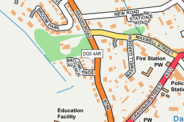 DG5 4AR map - OS OpenMap – Local (Ordnance Survey)