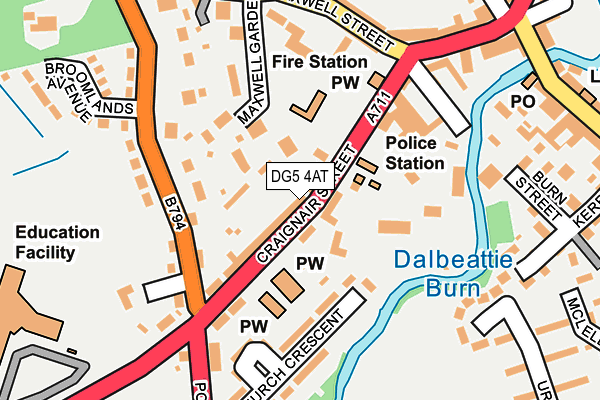 DG5 4AT map - OS OpenMap – Local (Ordnance Survey)