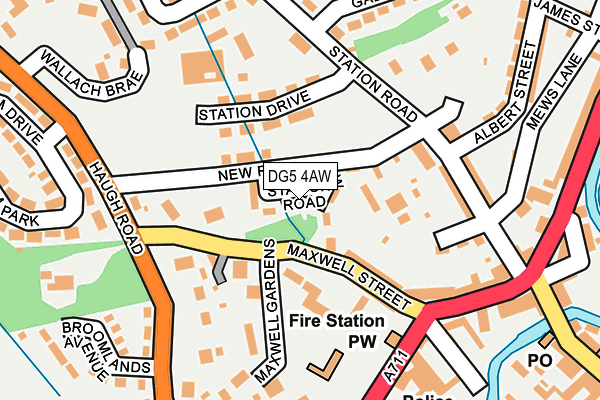 DG5 4AW map - OS OpenMap – Local (Ordnance Survey)