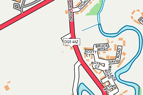 DG5 4AZ map - OS OpenMap – Local (Ordnance Survey)