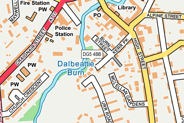 DG5 4BB map - OS OpenMap – Local (Ordnance Survey)