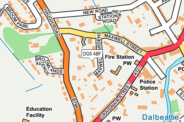 DG5 4BF map - OS OpenMap – Local (Ordnance Survey)