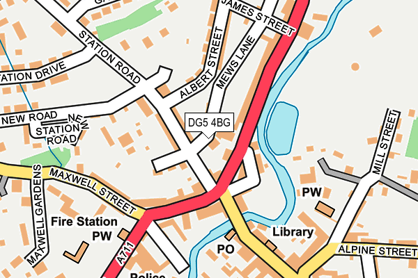 DG5 4BG map - OS OpenMap – Local (Ordnance Survey)