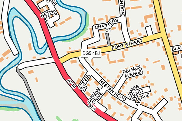 DG5 4BJ map - OS OpenMap – Local (Ordnance Survey)