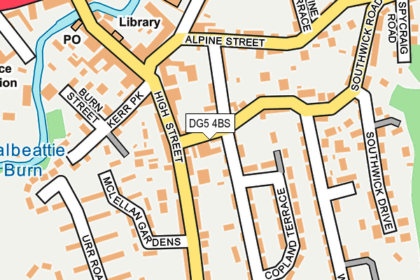 DG5 4BS map - OS OpenMap – Local (Ordnance Survey)