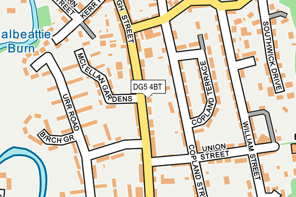 DG5 4BT map - OS OpenMap – Local (Ordnance Survey)