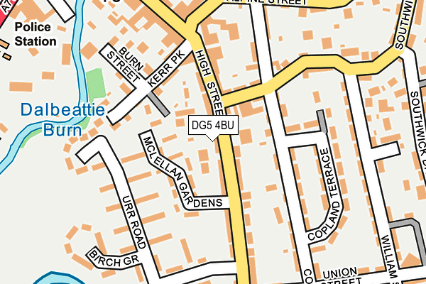 DG5 4BU map - OS OpenMap – Local (Ordnance Survey)