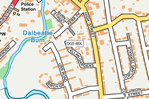 DG5 4BX map - OS OpenMap – Local (Ordnance Survey)