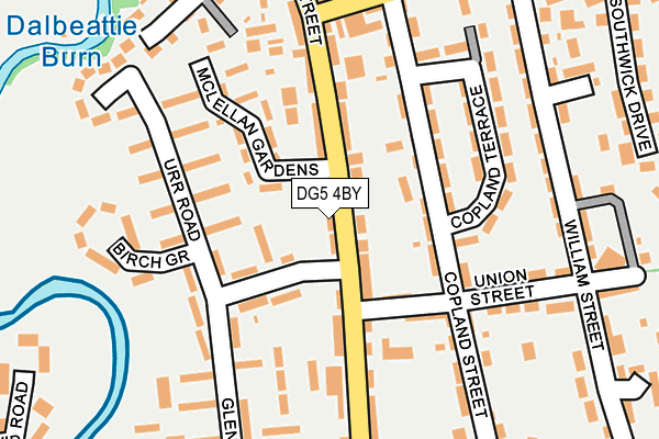 DG5 4BY map - OS OpenMap – Local (Ordnance Survey)