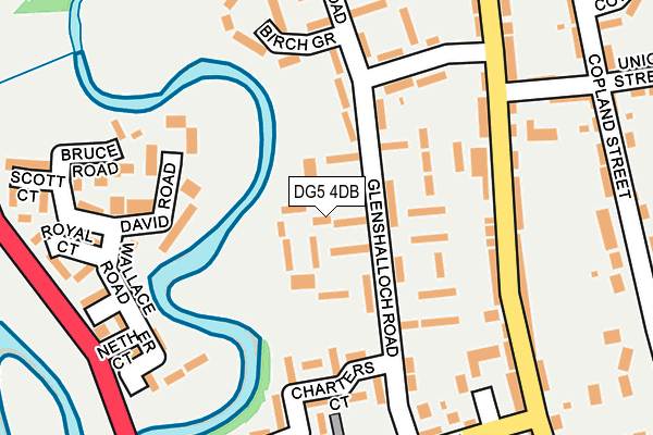 DG5 4DB map - OS OpenMap – Local (Ordnance Survey)