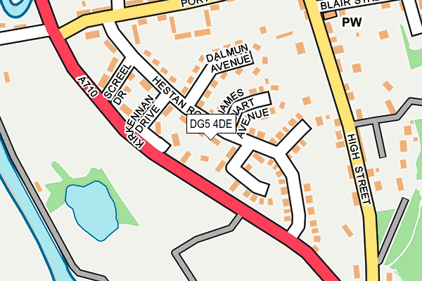 DG5 4DE map - OS OpenMap – Local (Ordnance Survey)