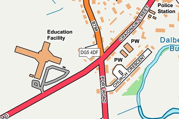 DG5 4DF map - OS OpenMap – Local (Ordnance Survey)