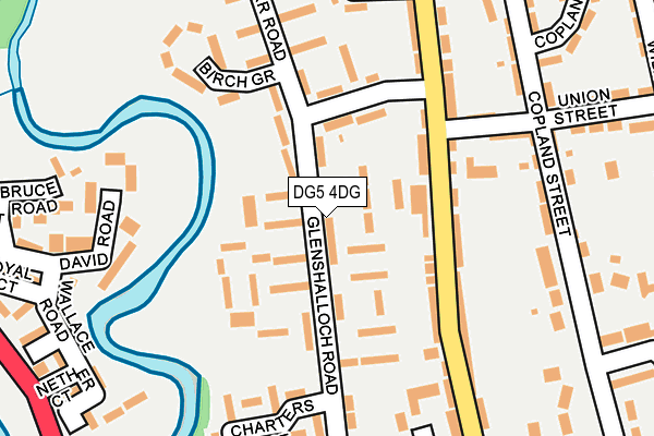 DG5 4DG map - OS OpenMap – Local (Ordnance Survey)