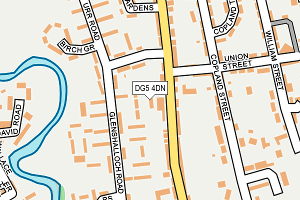 DG5 4DN map - OS OpenMap – Local (Ordnance Survey)