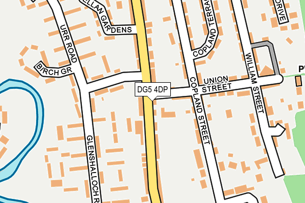 DG5 4DP map - OS OpenMap – Local (Ordnance Survey)