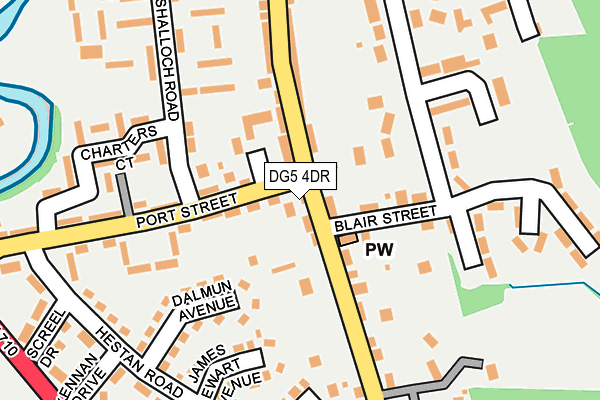 DG5 4DR map - OS OpenMap – Local (Ordnance Survey)