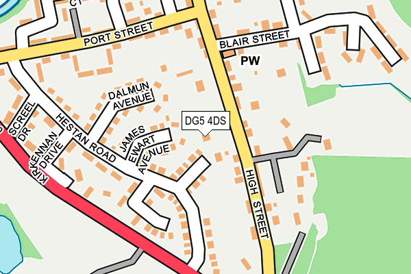 DG5 4DS map - OS OpenMap – Local (Ordnance Survey)