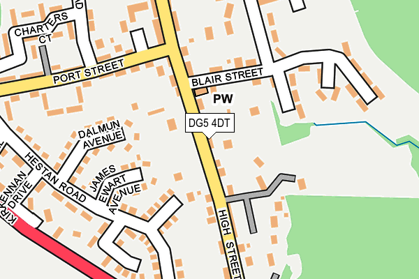 DG5 4DT map - OS OpenMap – Local (Ordnance Survey)