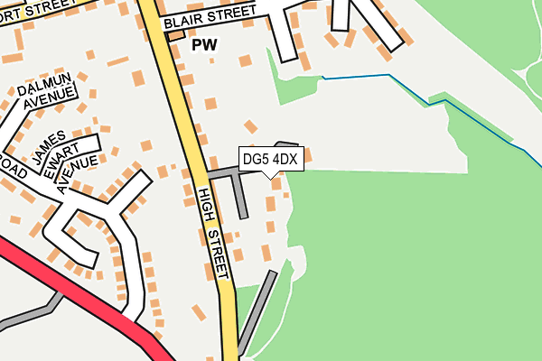 DG5 4DX map - OS OpenMap – Local (Ordnance Survey)