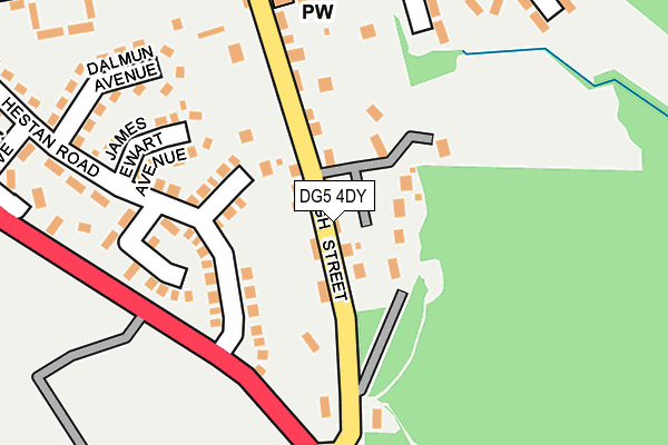 DG5 4DY map - OS OpenMap – Local (Ordnance Survey)