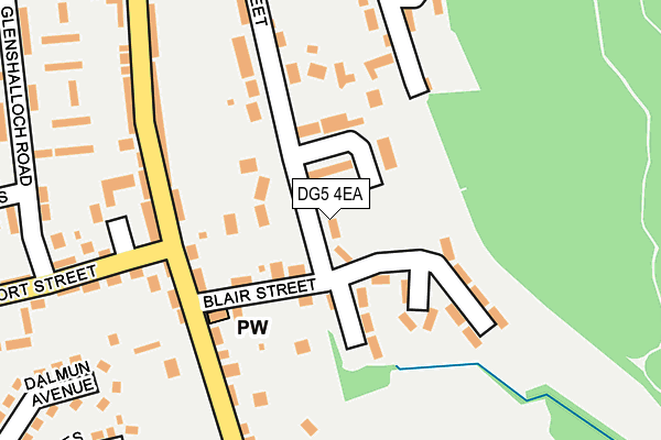 DG5 4EA map - OS OpenMap – Local (Ordnance Survey)