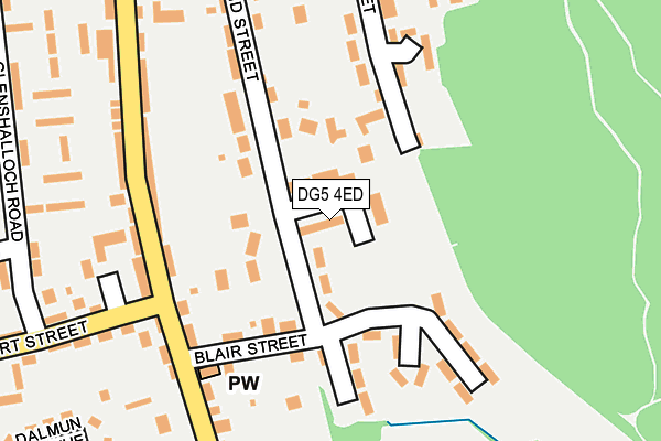 DG5 4ED map - OS OpenMap – Local (Ordnance Survey)