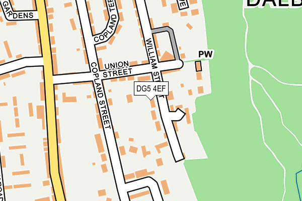 DG5 4EF map - OS OpenMap – Local (Ordnance Survey)