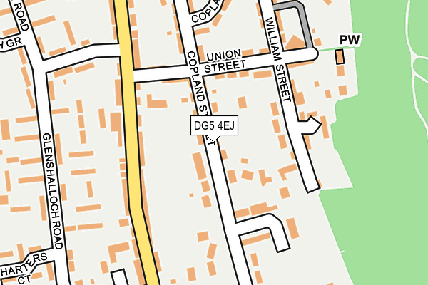 DG5 4EJ map - OS OpenMap – Local (Ordnance Survey)