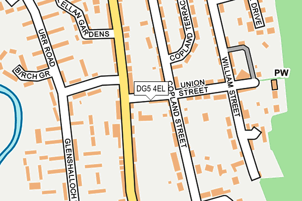 DG5 4EL map - OS OpenMap – Local (Ordnance Survey)