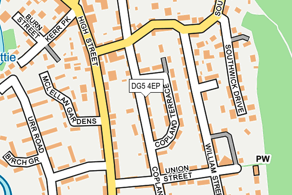 DG5 4EP map - OS OpenMap – Local (Ordnance Survey)