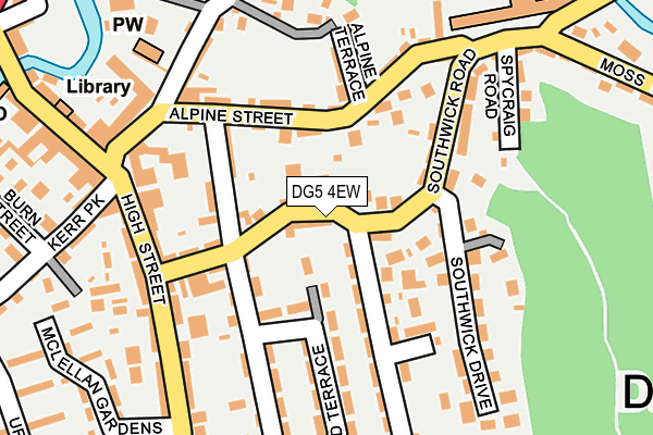 DG5 4EW map - OS OpenMap – Local (Ordnance Survey)