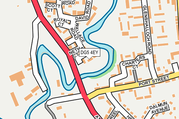 DG5 4EY map - OS OpenMap – Local (Ordnance Survey)