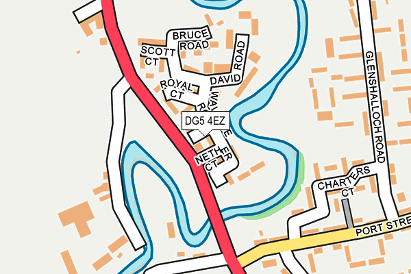 DG5 4EZ map - OS OpenMap – Local (Ordnance Survey)